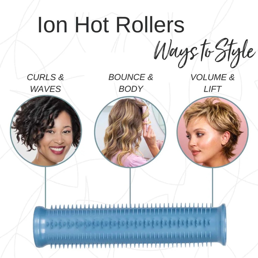 Calista Set in Pink Ion Hot Rollers short/medium - Picture 4 of 6